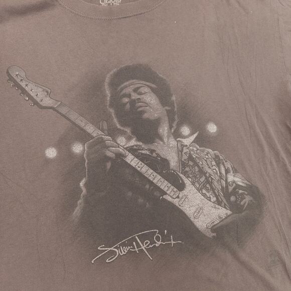 Jimi Hendrix Band Liquid Blue Short Sleeve Graphic T Shirt Mens Size XL Gray - Picture 4 of 9